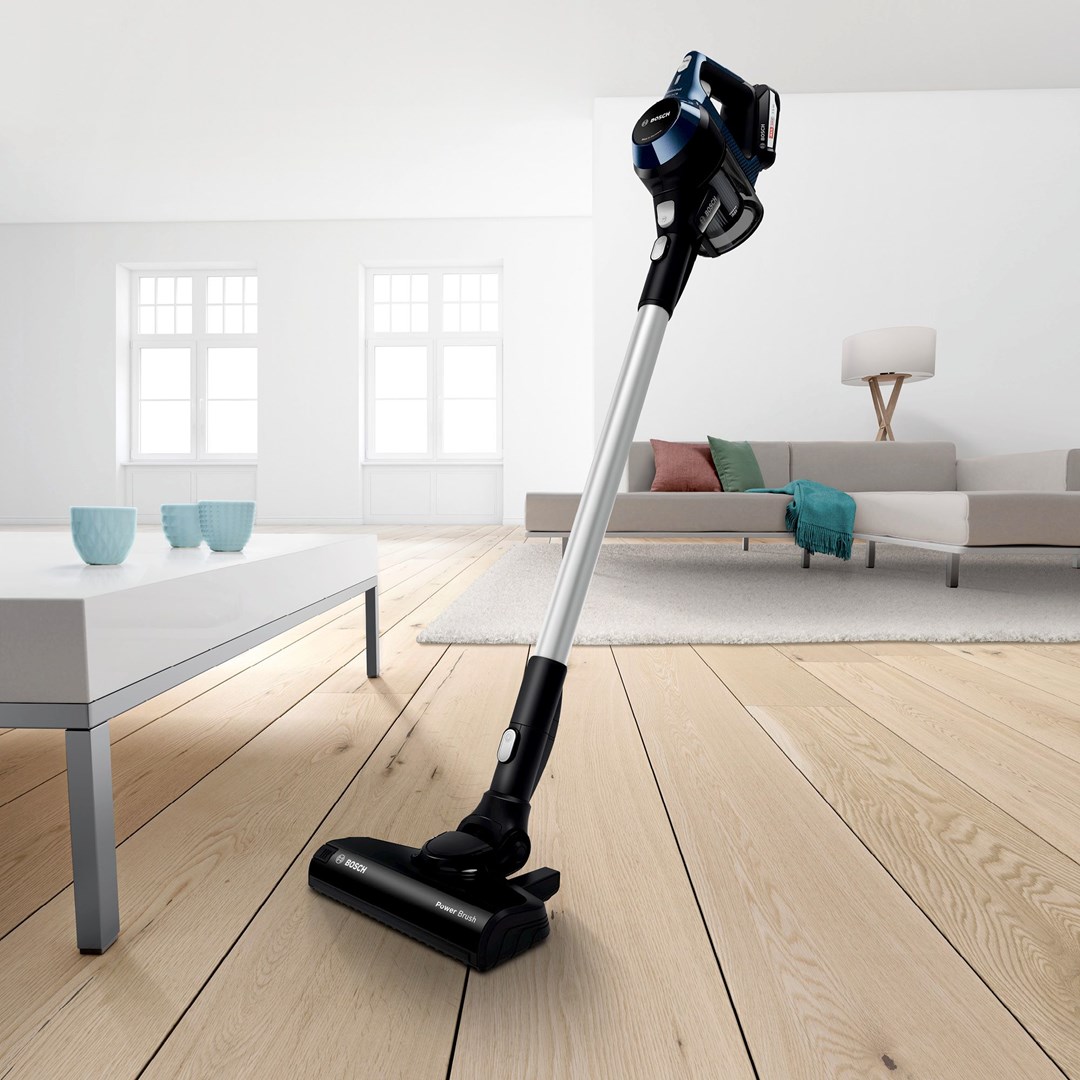 Bosch Serie 6 BBS611PCK stick vacuum/electric broom 2-in-1 stick vacuum Battery Dry Hygiene Filter Bagless Blue 2.5 Ah