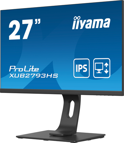 iiyama ProLite XUB2793HS-B4-STD computer monitor 68.6 cm (27") 1920 x 1080 pixels Full HD LED Black