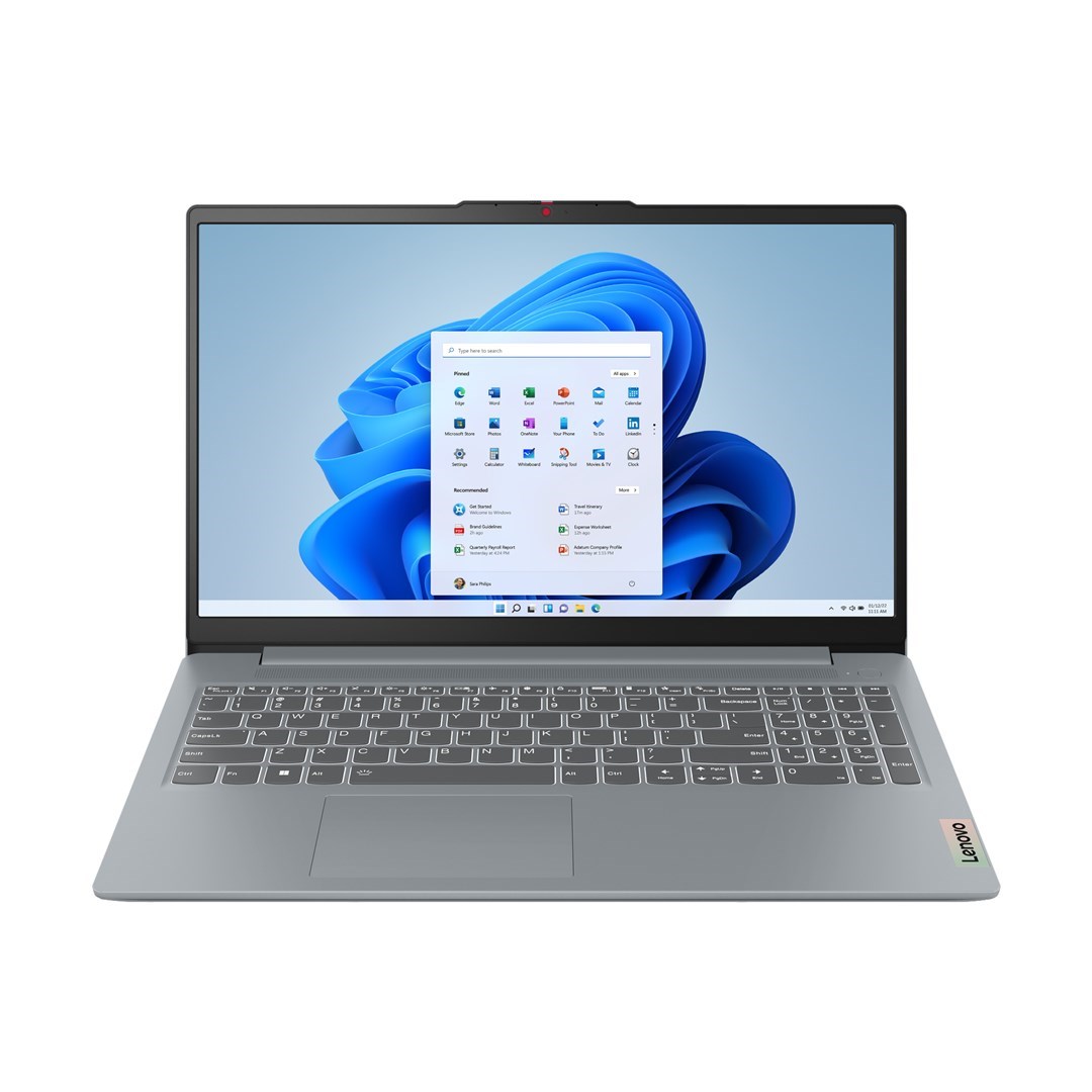 Lenovo IdeaPad Slim 3 15ABR8 AMD Ryzen™ 5 7430U Laptop 39.6 cm (15.6") Full HD 16 GB DDR4-SDRAM 512 GB SSD Wi-Fi 6 (802.11ax) Windows 11 Home English Grey