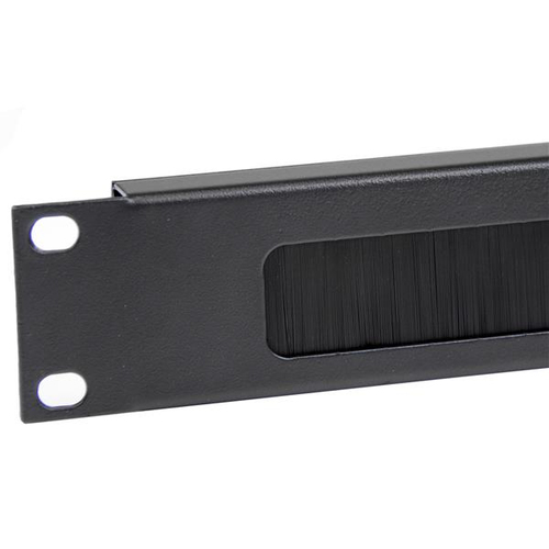 StarTech.com 1U High-density Brush Strip Cable Management Panel, Sturdy Steel Horizontal Data Centre Cable Organizer