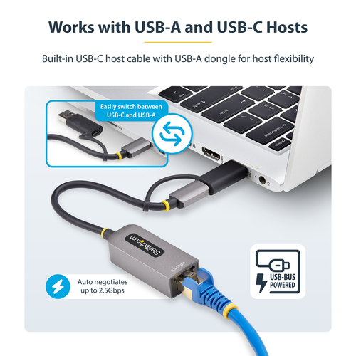 U2GA-USB-C-ETHERNET - Cables & Adaptors by StarTech.com
