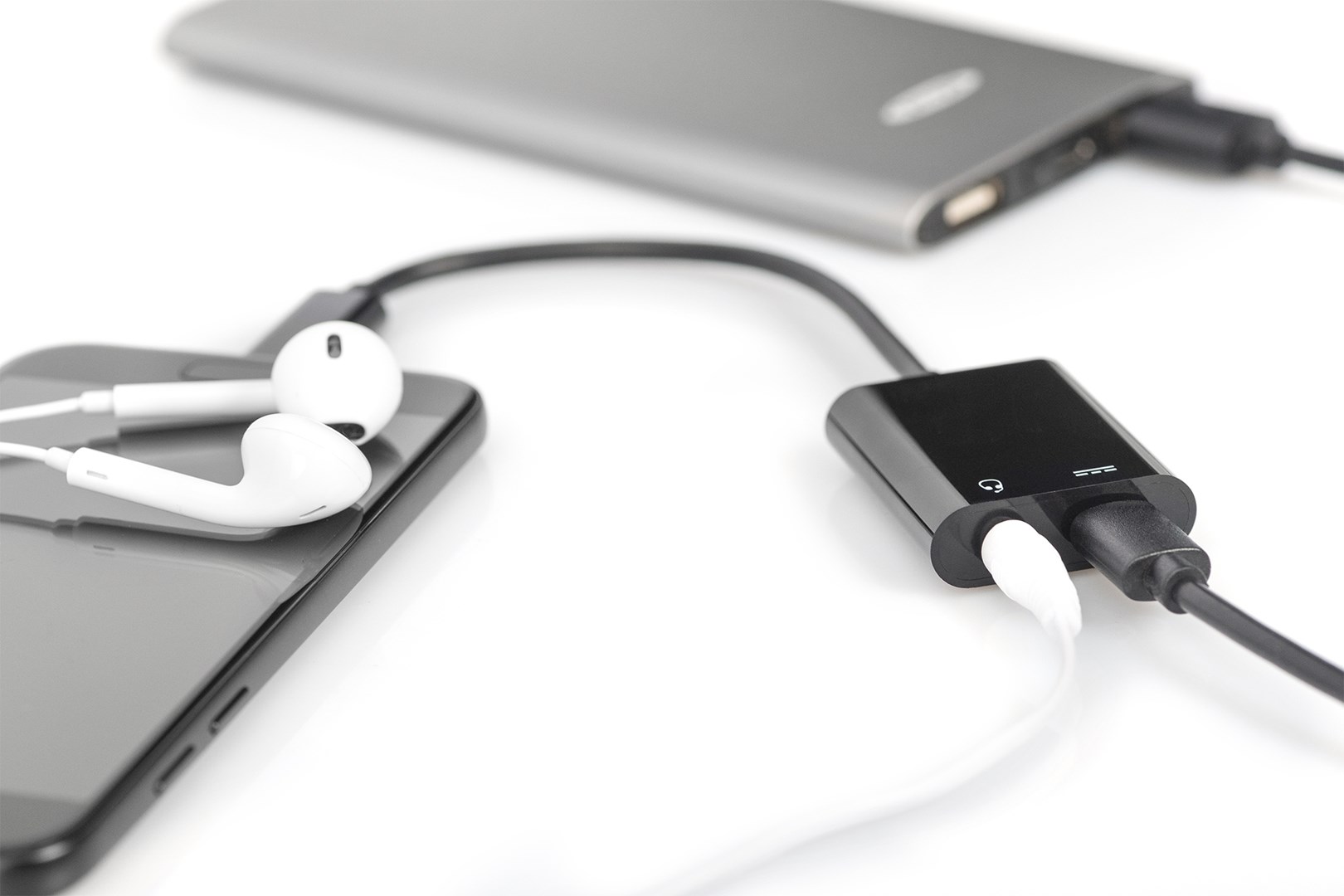 Digitus USB Type-C adapter / converter, Type-C™ to USB Type-C + 3.5mm stereo