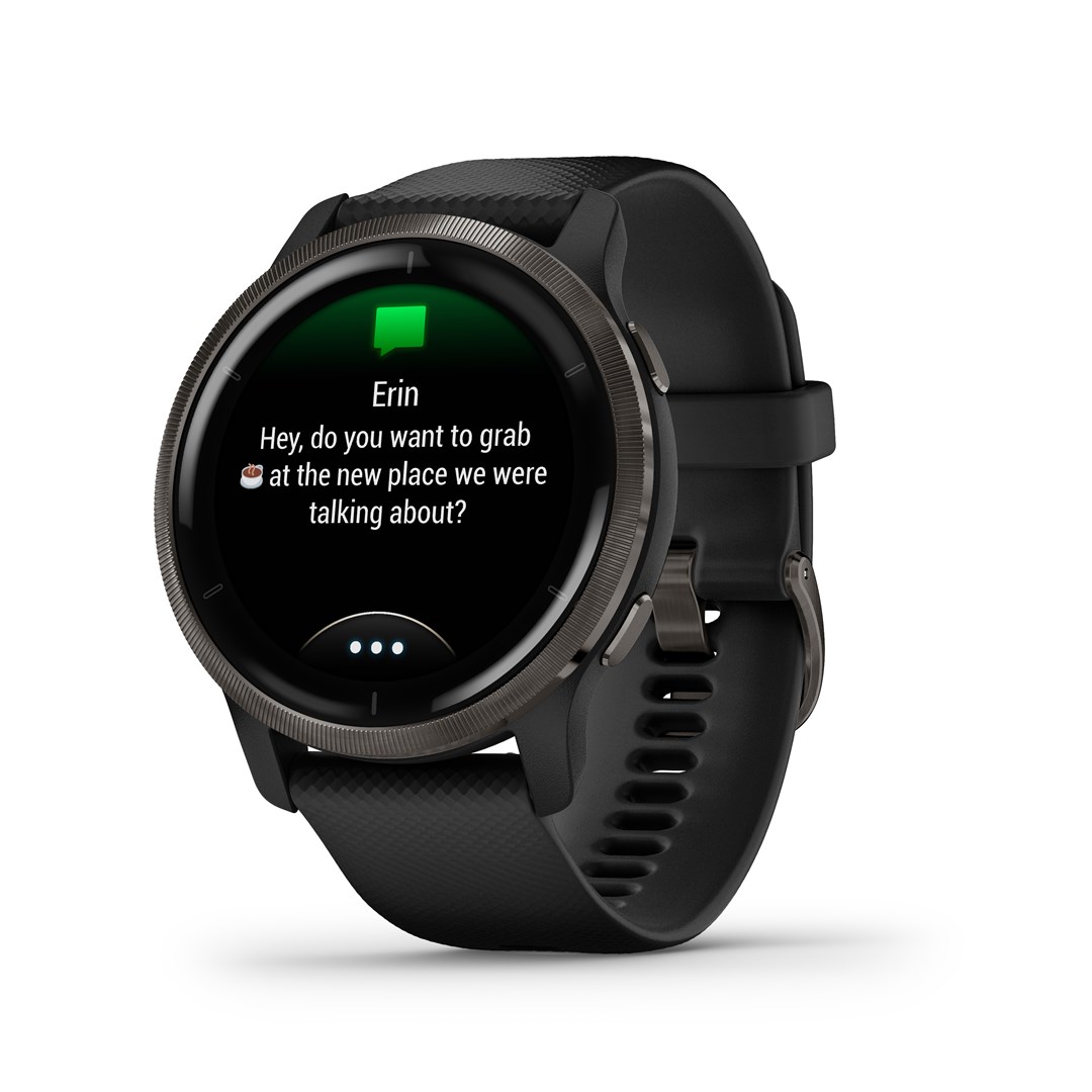 Garmin Venu 2 3.3 cm (1.3") AMOLED 45.4 mm Digital 416 x 416 pixels Touchscreen Wi-Fi GPS (satellite)