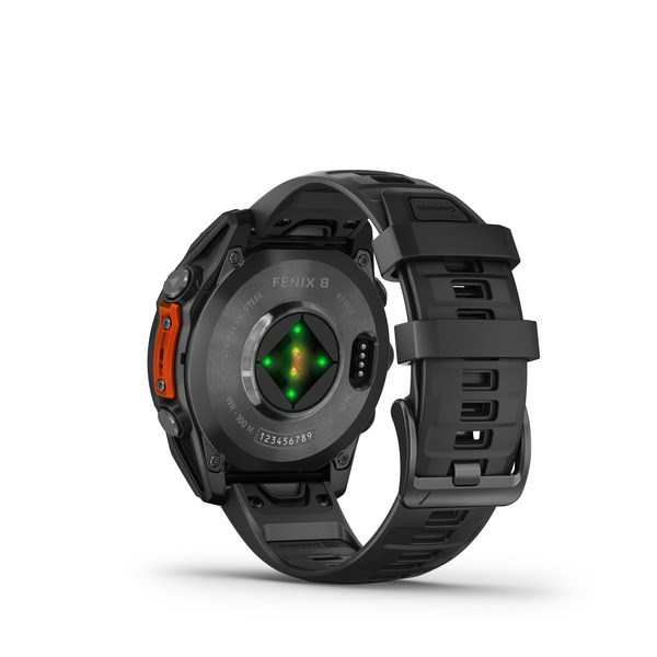 Garmin Fenix 8 3.56 cm (1.4") AMOLED 47 mm Digital 454 x 454 pixels Touchscreen Black Wi-Fi GPS (satellite)