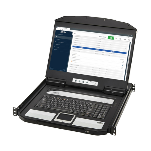 Tripp Lite B021-SWHD-K 1U Rack-Mount Short-Depth HDMI KVM Console KVM Switch with 18.5 in. LCD