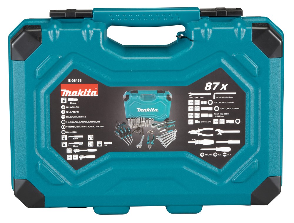 MAKITA SET OF ACCESSORIES AND HAND TOOLS 87pcs.