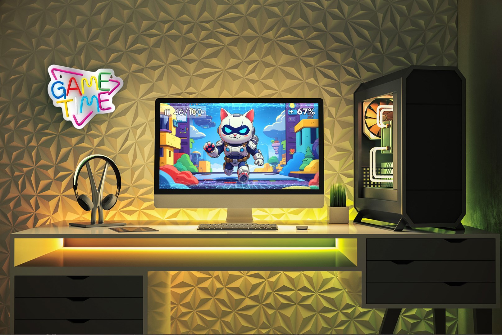 Activejet Neon LED AJE-NEON GAME TIME