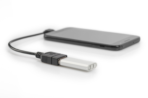 Digitus USB Adapter / Converter, OTG, micro B/M - A/F, 0.15m