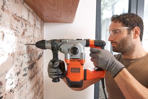 Black & Decker BEHS03K 900 RPM SDS Plus Black  Orange