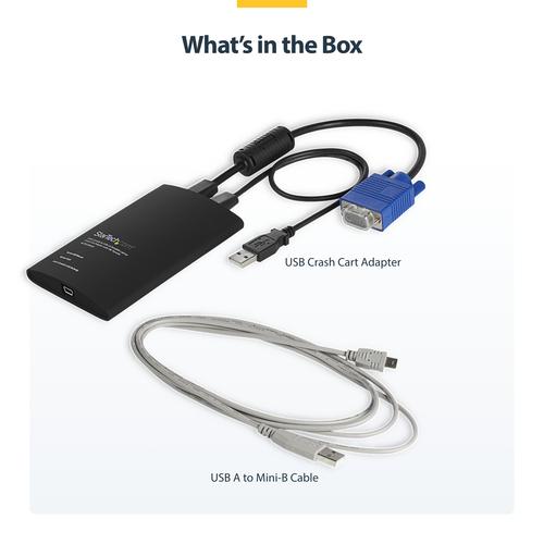 StarTech.com USB Crash Cart Adapter with File Transfer & Video Capture