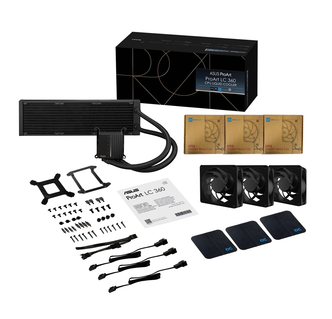 ASUS ProArt LC 360 Processor Liquid cooling kit 12 cm Black
