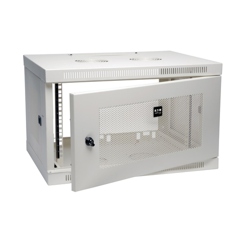 Tripp Lite SRW6UW SmartRack 6U Low-Profile Switch-Depth Wall-Mount Mini Rack Enclosure, White