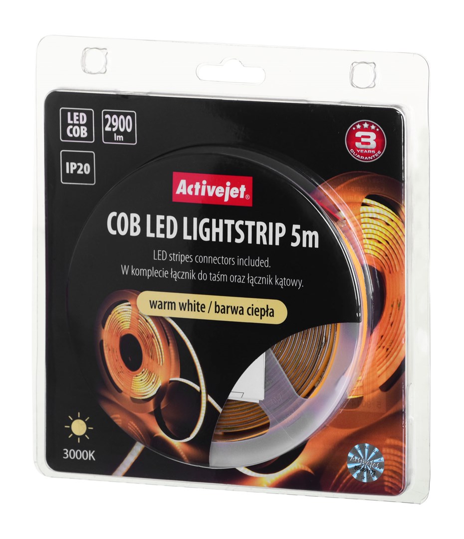 Activejet AJE-COB 5m ciep strip light Universal strip light Indoor