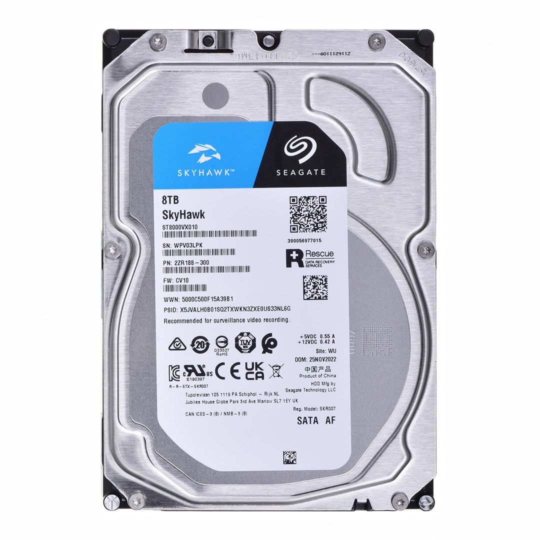 Seagate SkyHawk internal hard drive 8 TB 256 MB 3.5" Serial ATA III