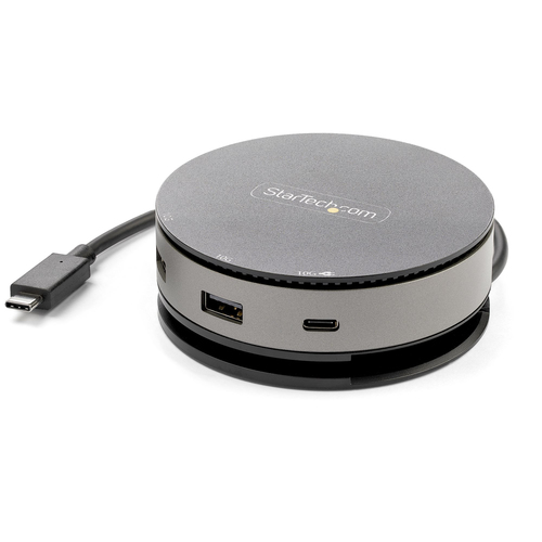 StarTech.com USB C Multiport Adapter - USB 3.1 Gen 2 10Gbps Type-C Mini Dock with 4K 60Hz HDMI/DisplayPort or 1080p VGA - 75W PD Passthrough, 3-Port USB Hub, GbE - Mobile Docking Station