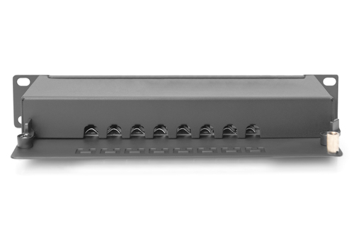 Digitus CAT 6A, class E patch panel, shielded, black