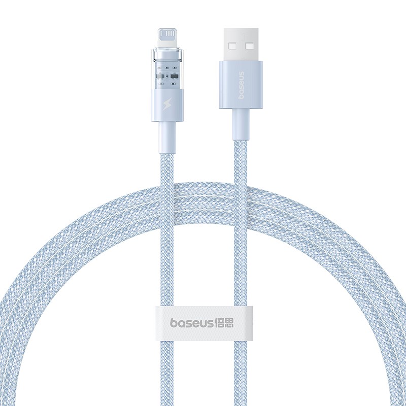Baseus Gem USB to IP 2.4A fast charging cable 1 m Blue