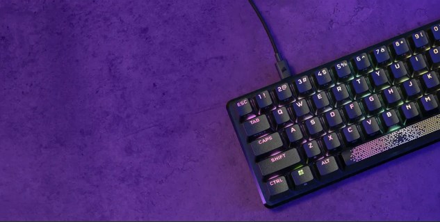 Corsair K65 PRO MINI keyboard Gaming USB QWERTZ German Black