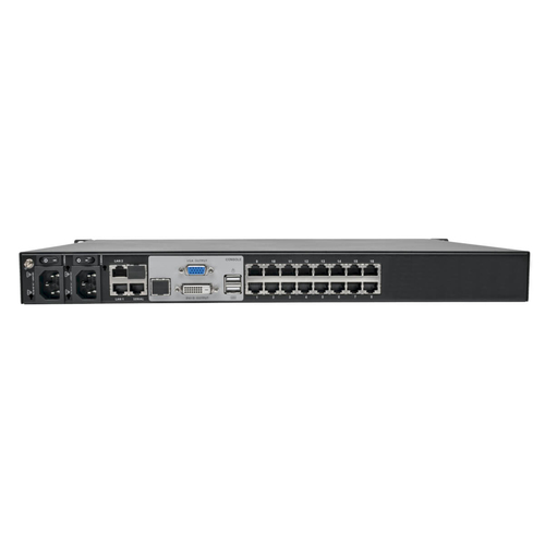 Tripp Lite B064-016-02-IPG NetDirector 16-Port Cat5 KVM over IP Switch - Virtual Media, 2 Remote + 1 Local User, 1U Rack-Mount, TAA