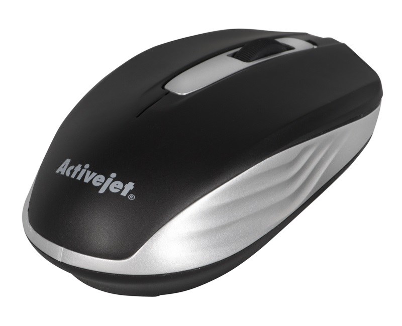 Activejet AMY-313 wireless computer mouse (optical; 1200 DPI; black)