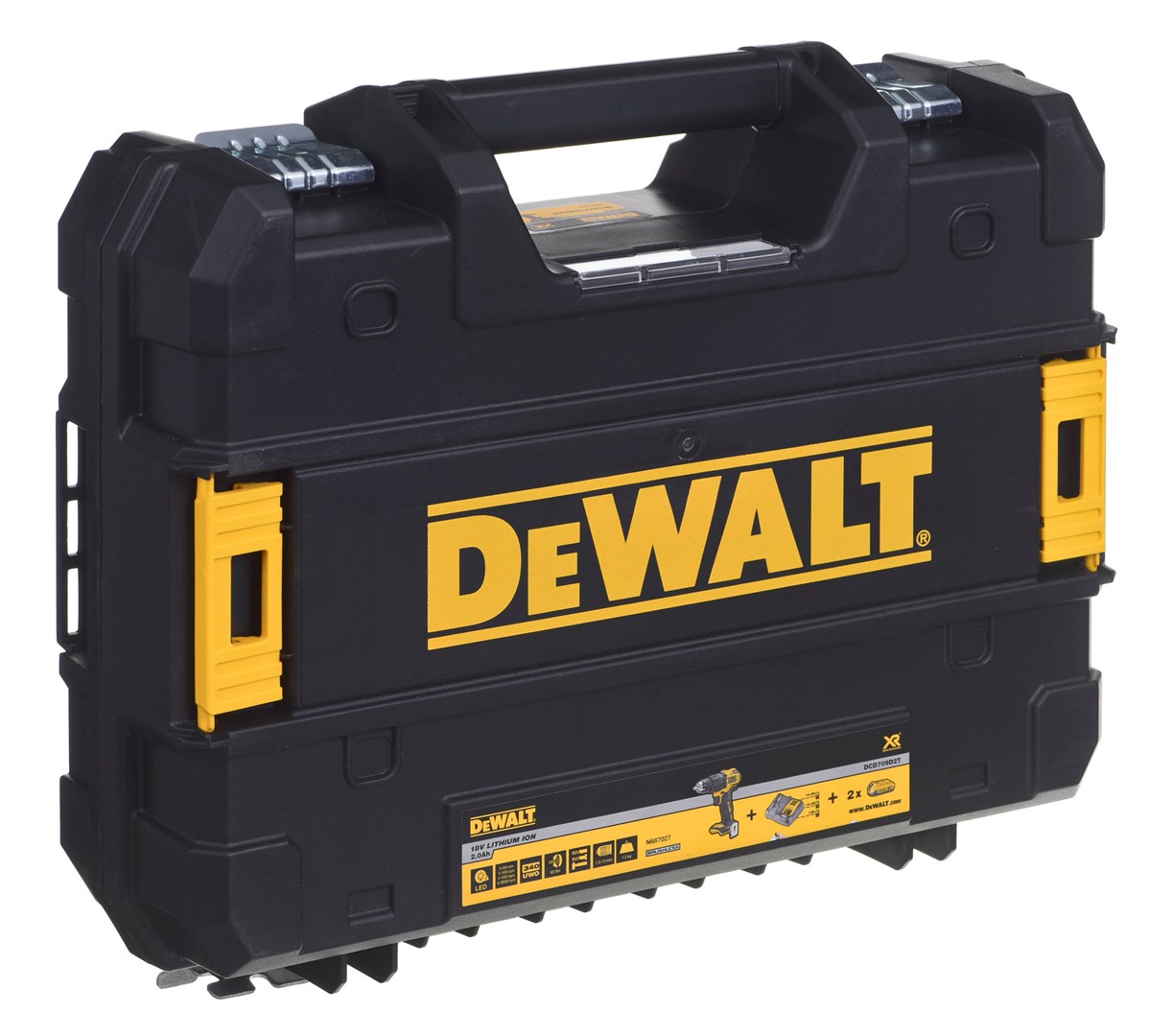 Dewalt DCD709D2T impact wrench with battery and charger