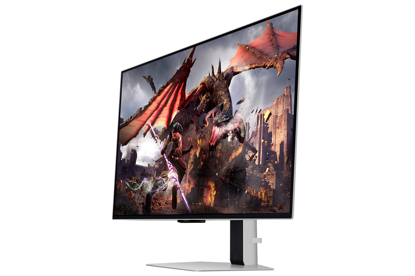 Samsung G80SD computer monitor 81.3 cm (32") 3840 x 2160 pixels 4K Ultra HD OLED Silver