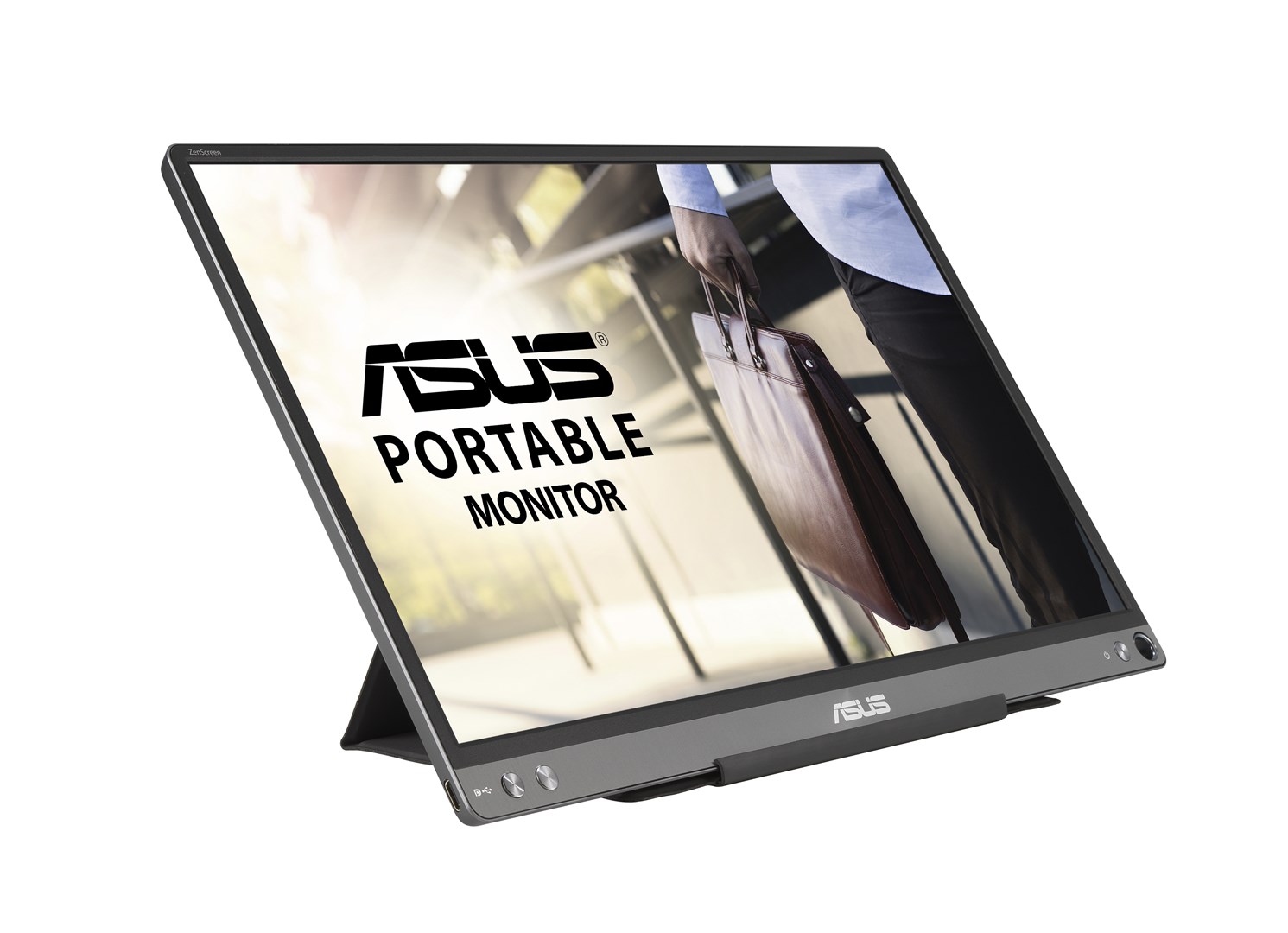ASUS ZenScreen MB16ACE LED display 39.6 cm (15.6") 1920 x 1080 pixels Full HD Grey