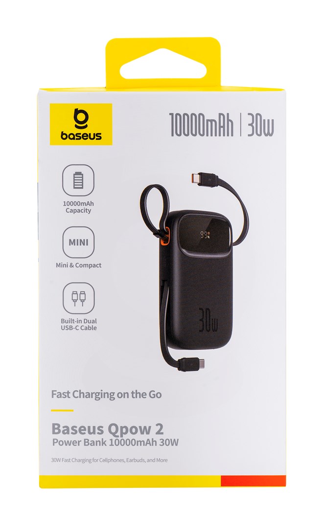 Baseus Qpow 2 Lithium Polymer (LiPo) 10000 mAh Black
