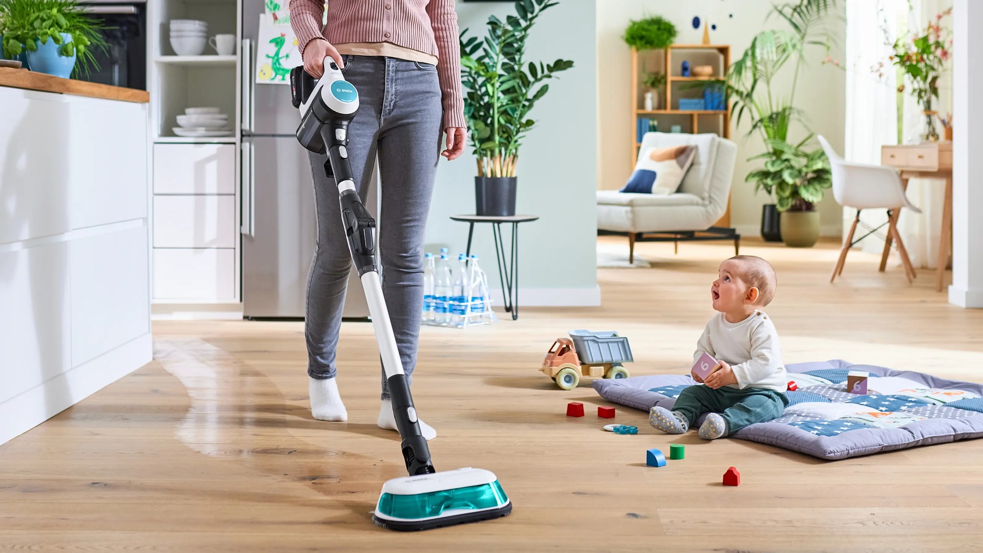 Bosch BCS71HYG4 stick vacuum/electric broom Battery Dry&wet HEPA Bagless 0.3 L 23.5 W Black, White 3 Ah