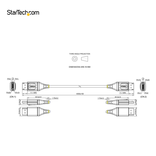 DP14VMM4M - Cables & Adaptors by StarTech.com