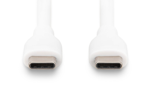 Digitus USB-C silicone connection cable, 1m, white