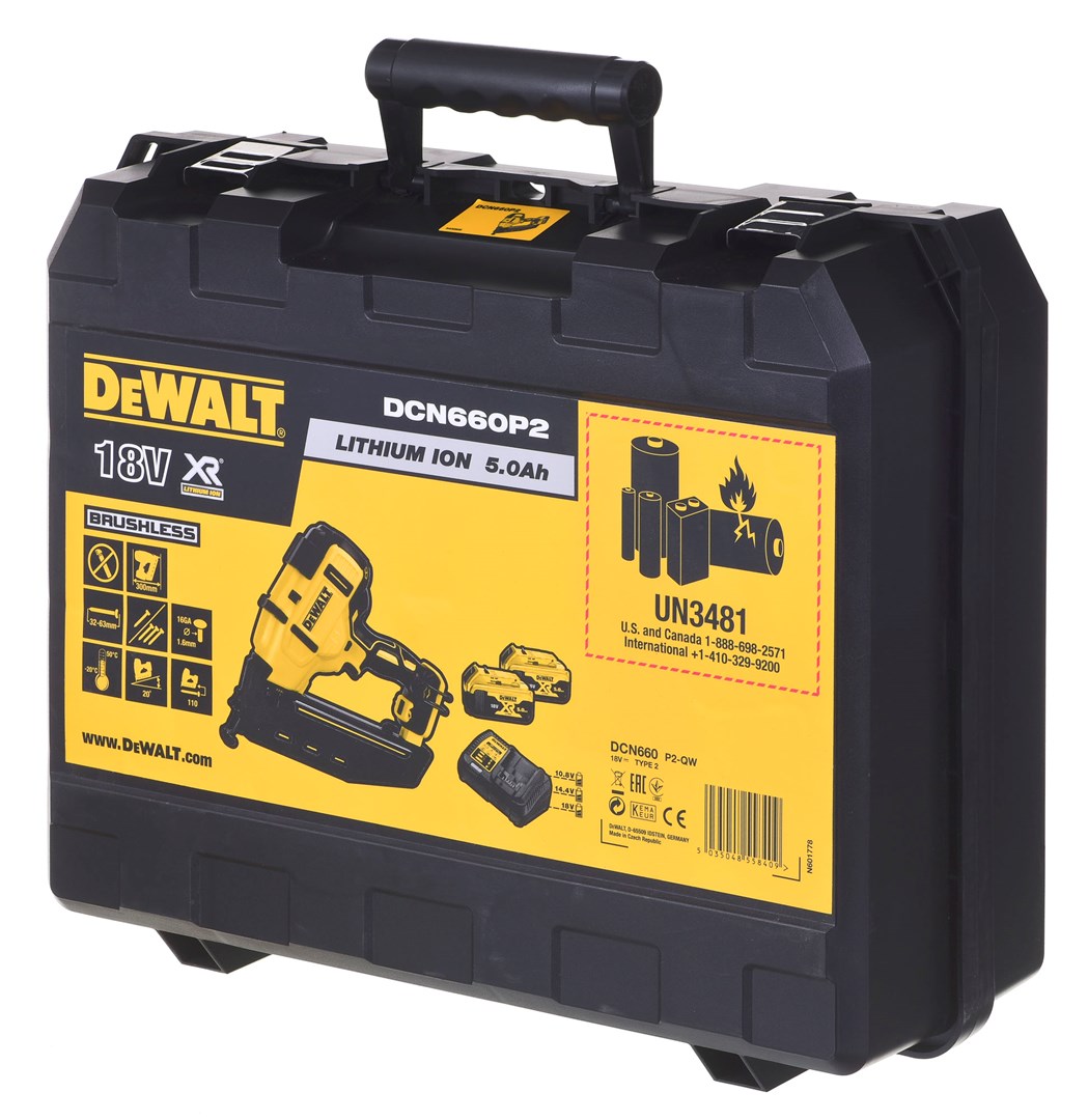 DeWALT DCN660P2-QW XR LI-ION 18V 2 Speed ??Nailer with Brushless Motor