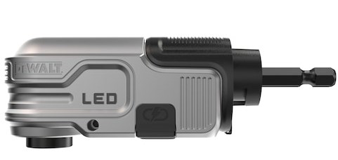 DEWALT HEX angle attachment with LED Audio & Video