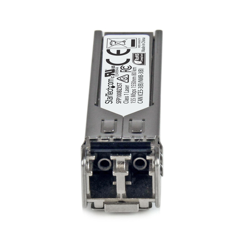 StarTech.com MSA Compliant SFP Transceiver Module - 100BASE-ZX~MSA Uncoded SFP Module - 100BASE-ZX - 100MbE Single Mode Fiber (SMF) Optic Transceiver - 100Mb Ethernet SFP - LC 80km - 1550nm - DDM