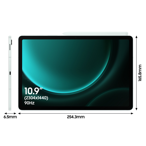 Samsung Galaxy Tab SM-X510NLGEEUB tablet Samsung Exynos 256 GB 27.7 cm (10.9") 8 GB Wi-Fi 6 (802.11ax) Android 13 Green