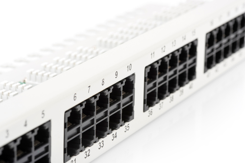 Digitus CAT 3 ISDN patch panel, unshielded, grey