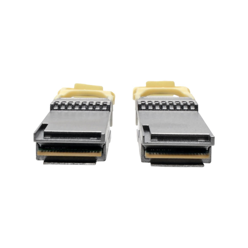 Tripp Lite N28H-10M-AQ QSFP28 to QSFP28 Active Optical Cable - 100GbE, AOC, M/M, Aqua, 10M (32.8 ft.)