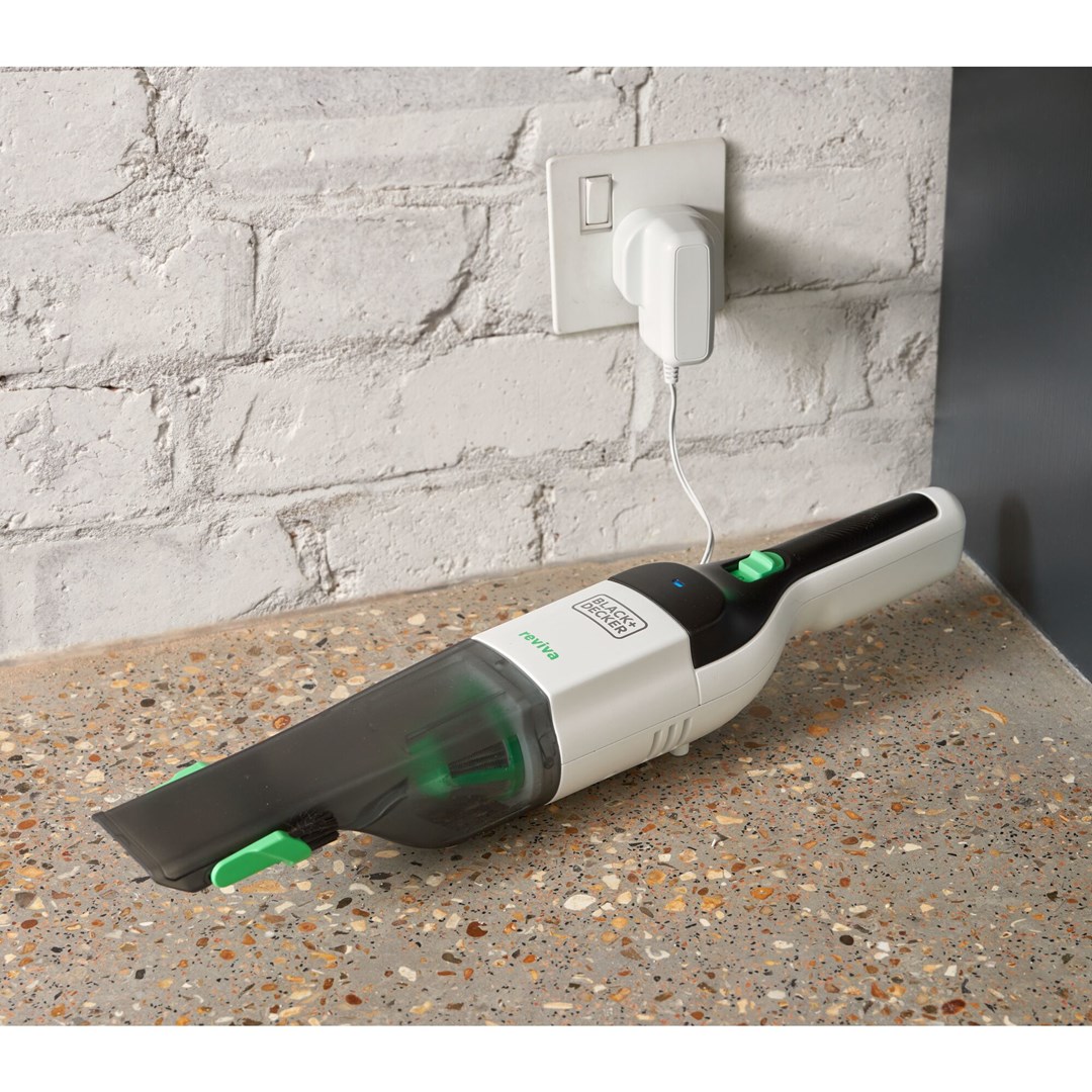Black & Decker REVHV8C-QW handheld vacuum Black White Bagless