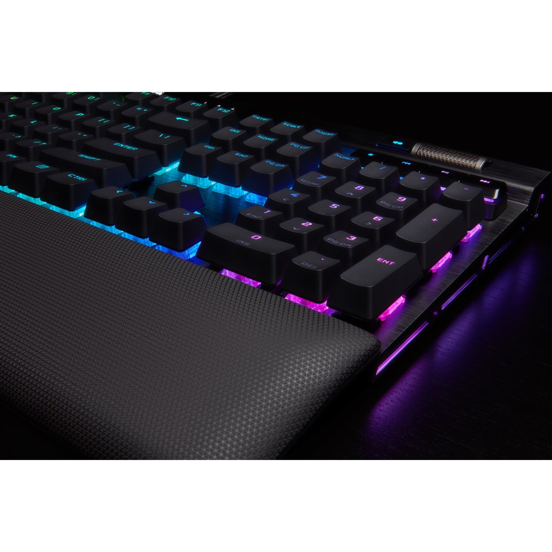Corsair K100 RGB Optical-Mechanical Gaming keyboard USB QWERTZ German Black