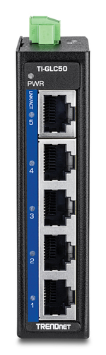 Trendnet TI-GLC50 network switch Unmanaged Gigabit Ethernet (10/100/1000) Black