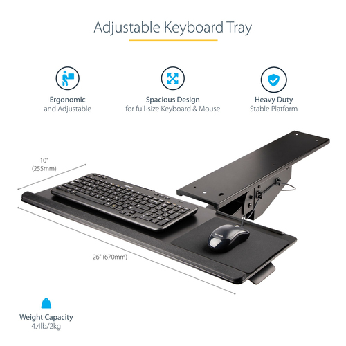 KBTRAYADJ2 - Computer Systems by StarTech.com