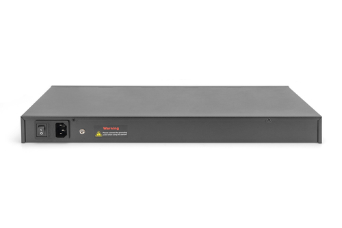 Digitus 24-Port Gigabit PoE Networkswitch,19 Zoll, L2 managed,2 Uplink Ports, SFP, 430 W, af/at