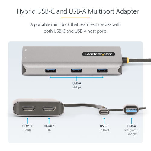 167B-USBC-MULTIPORT - Cables & Adaptors by StarTech.com