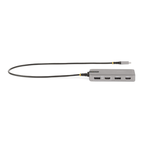 StarTech.com USB-C Triple Monitor Multiport Adapter, Dual 4K 60Hz + 4K 30Hz HDMI & DisplayPort, 3-Port USB 10Gbps Hub, 100W PD Pass-Through, GbE, Travel Dock, Windows & ChromeOS