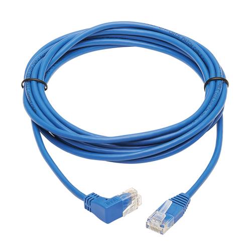 Tripp Lite N204-S10-BL-UP Up-Angle Cat6 Gigabit Molded Slim UTP Ethernet Cable (RJ45 Right-Angle Up M to RJ45 M), Blue, 10 ft. (3.05 m)