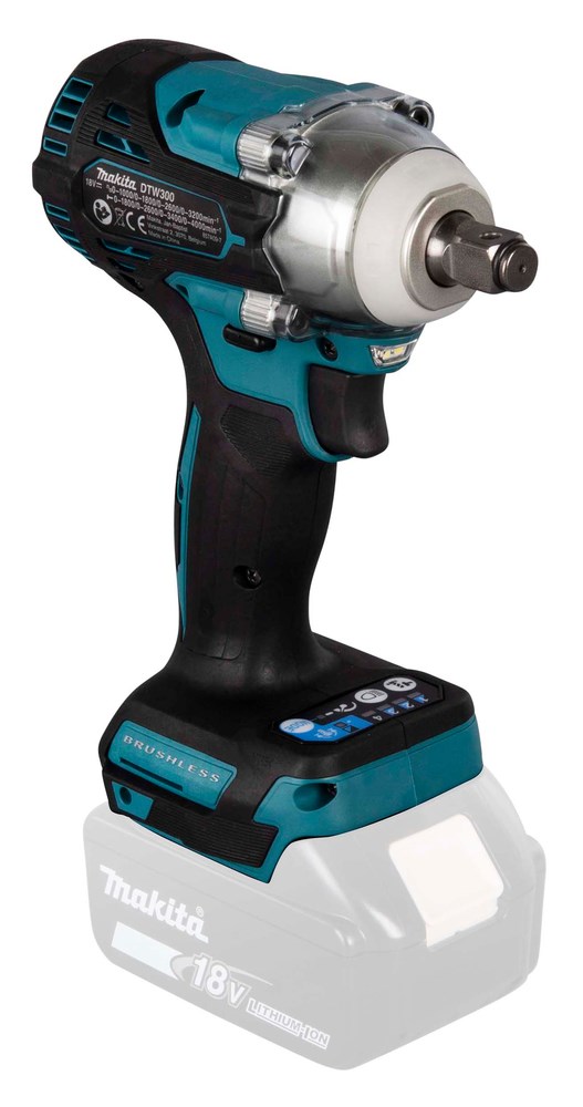 Makita DTW300Z power screwdriver/impact driver 3200 RPM Black  Blue