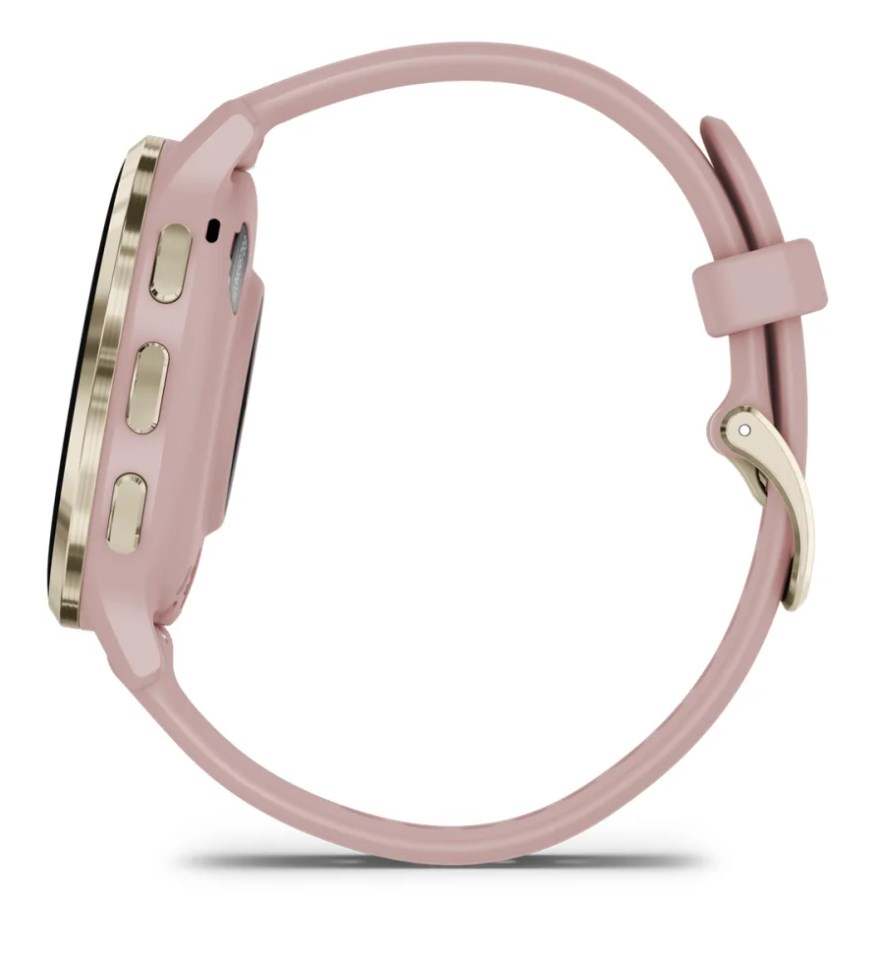 Garmin Venu 3S 3.05 cm (1.2") AMOLED 41 mm Digital 390 x 390 pixels Touchscreen Gold, Rose Wi-Fi GPS (satellite)