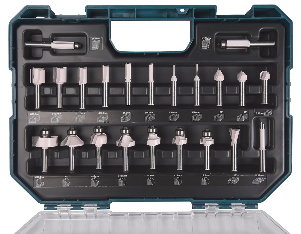 Makita universal cutters 8mm set of 22 pieces