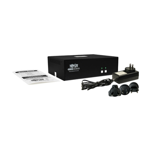 Tripp Lite B002-DV1A2-N4 Secure KVM Switch, 2-Port, Single Head, DVI to DVI, NIAP PP4.0, Audio, TAA