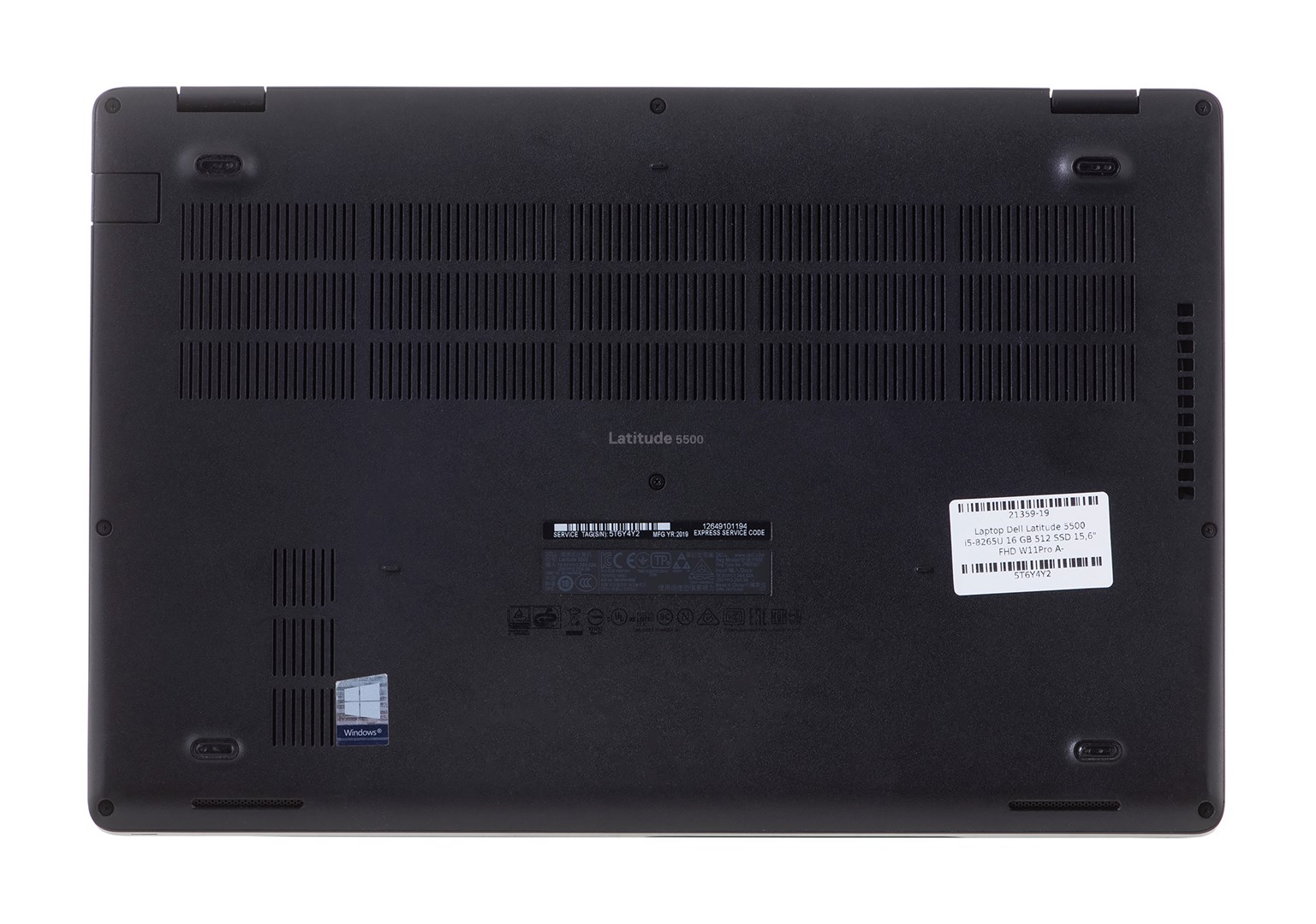 DELL LATITUDE 5500 i5-8265U 16GB 256GB SSD 15" FHD (US QWERTY) Win11pro Used